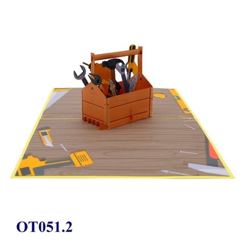 Tools Box 3D Happy Father's Day Pop Up Greeting Card