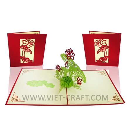 Lotus 2 Pop Up Card