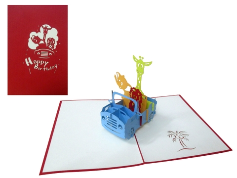 Birthday Safari Pop Up Card