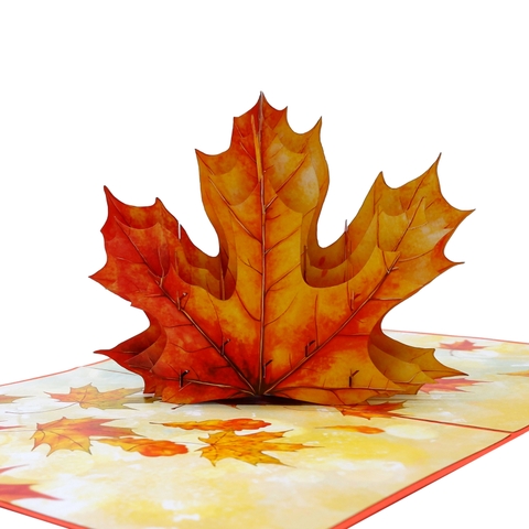 Autumn Leaf Pop-Up Card – A Timeless Seasonal Design