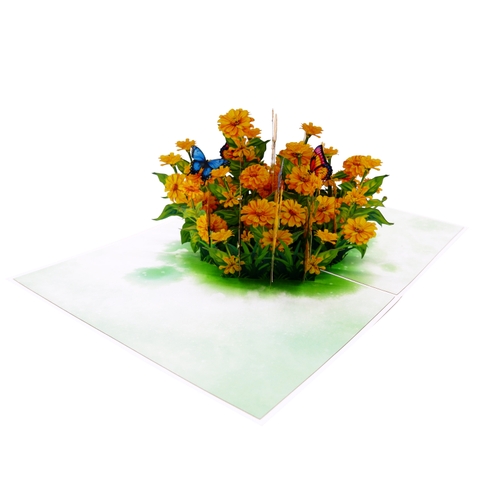 Yellow Daisy Flower Pop-Up Card