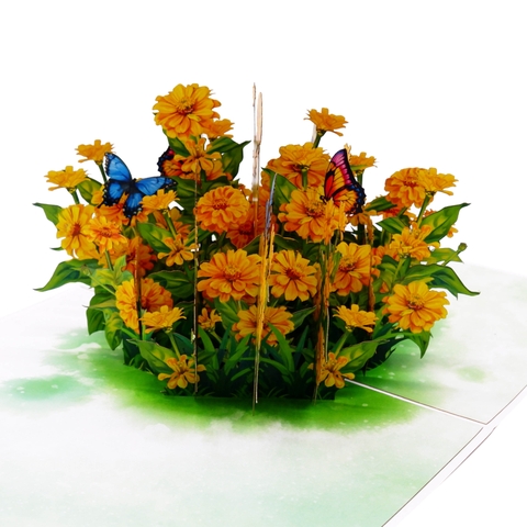 Yellow Daisy Flower Pop-Up Card