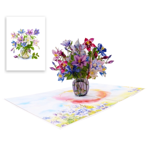 Flower Vase Pop-Up Card – A Graceful 3D Floral Display