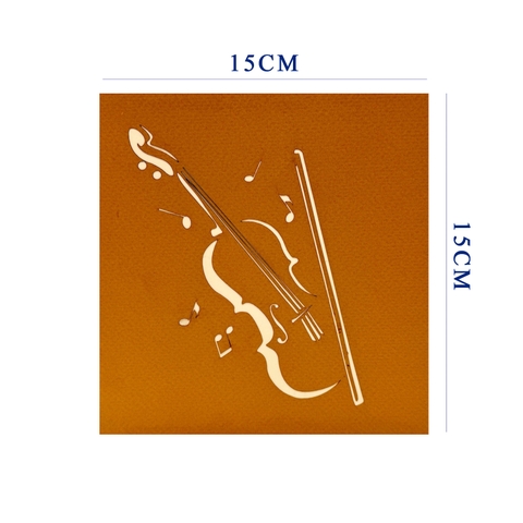 Music Violin Pop-Up Card