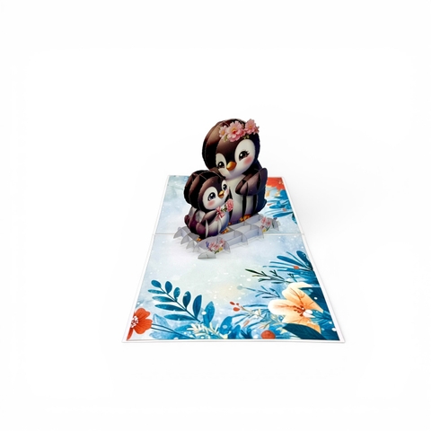 Mother’s Day Penguin Pop-Up Card