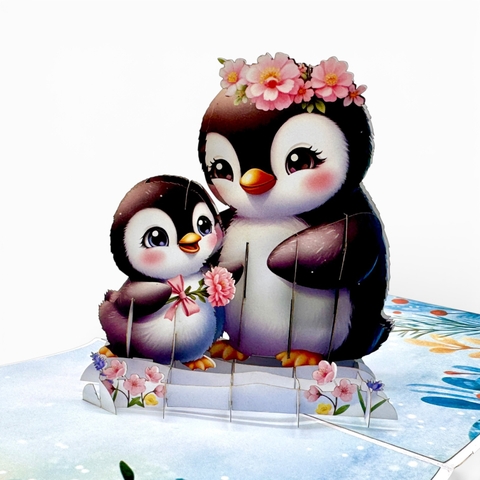 Mother’s Day Penguin Pop-Up Card
