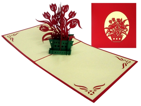 Tulip Pop Up Card 3