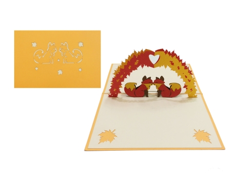 Squirrels Pop Up Card