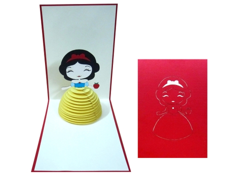 Snow White Princess Pop Up Card