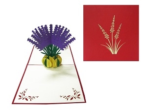 LAVENDER POP UP 3D CARD