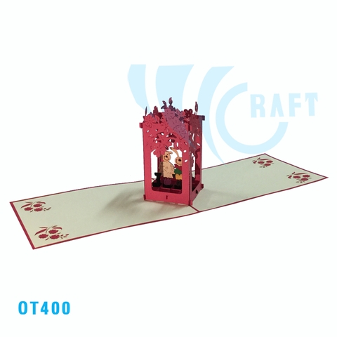 Rabbit and Sheep Pop Up Card