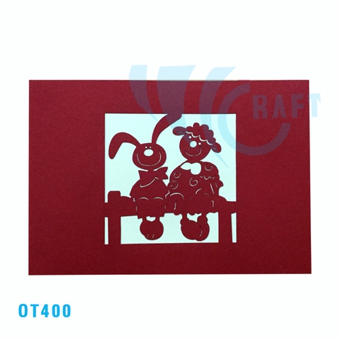 Rabbit and Sheep Pop Up Card