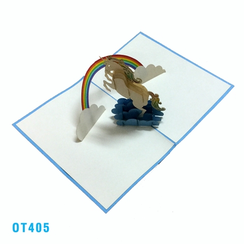 Unicorn 3D Pop Up Card