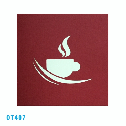 Coffee Latte Cup Pop Up Card