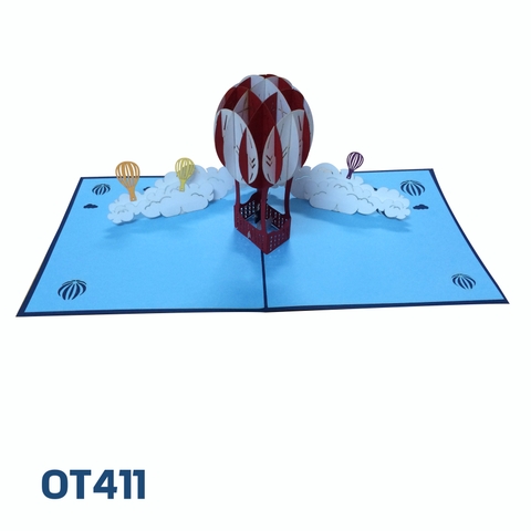Air Balloon Pop Up Card