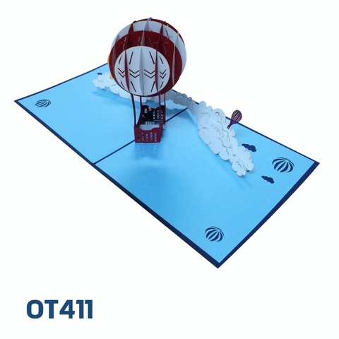 Air Balloon Pop Up Card