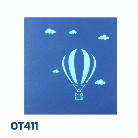 Air Balloon Pop Up Card