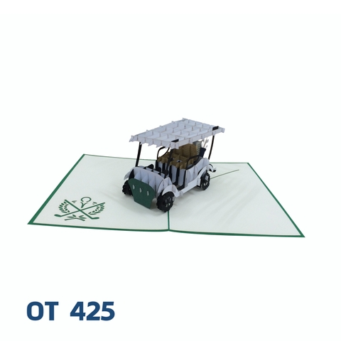 Golf Cart Pop Up Card