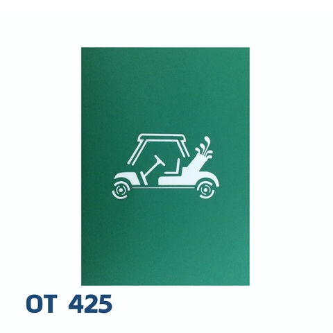 Golf Cart Pop Up Card
