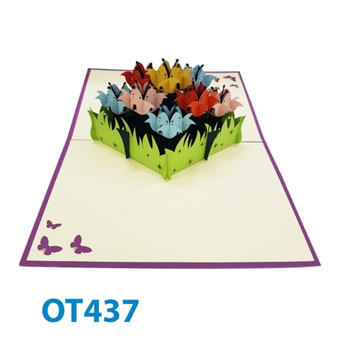 Tulip Garden Pop Up Card