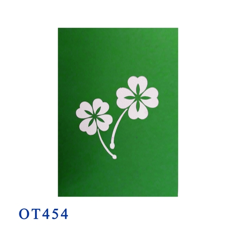 Shamrock pop up 3d card