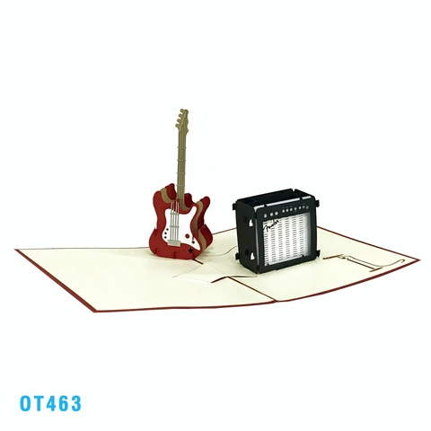 Guitar Pop Up Card