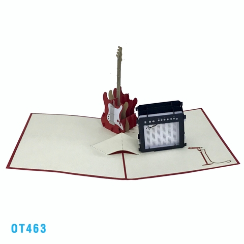Guitar Pop Up Card
