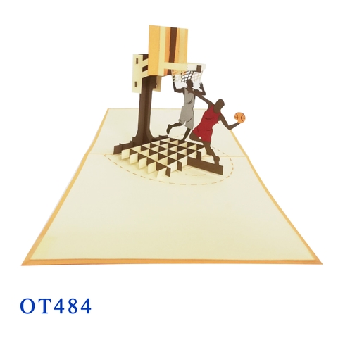 Basketball Pop Up Card