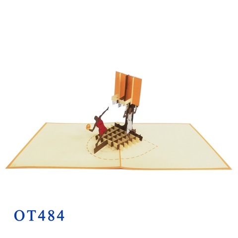 Basketball Pop Up Card