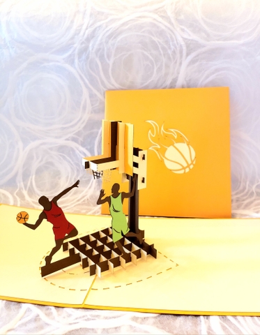 Basketball Pop Up Card