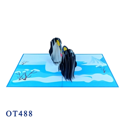 Penguin Family Pop Up Card