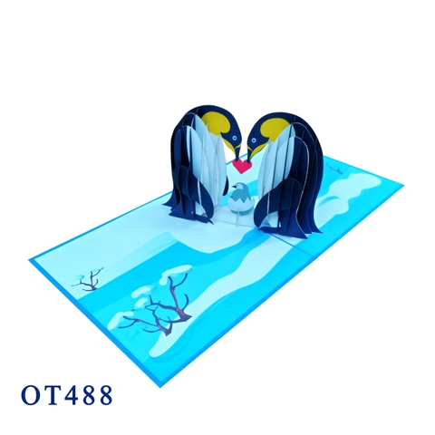 Penguin Family Pop Up Card