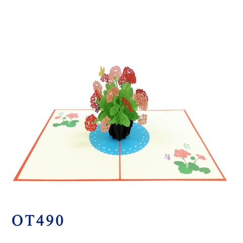 Flowers Basket Pop Up Card