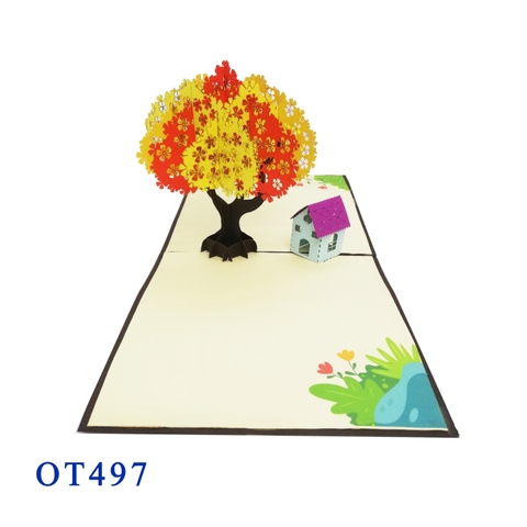 House Under The Tree Pop Up Card