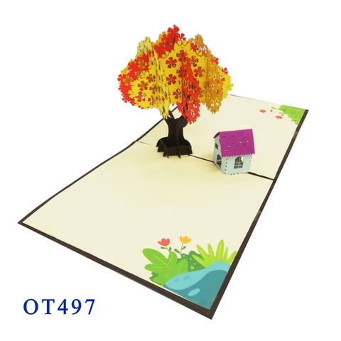 House Under The Tree Pop Up Card