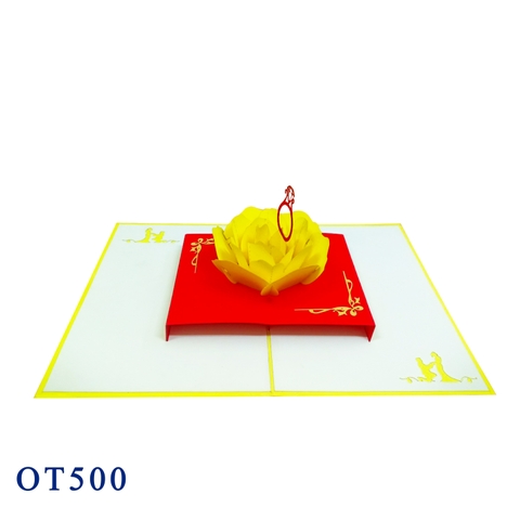 Ring And Rose Pop Up Card