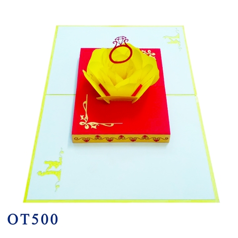 Ring And Rose Pop Up Card