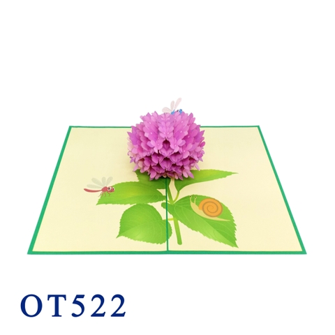 Hydrangeas 3D Pop Up Card