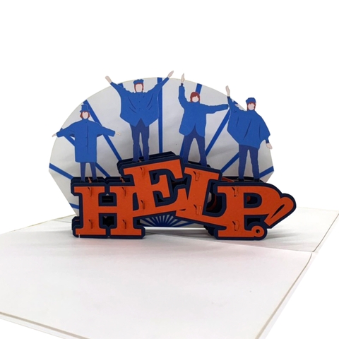 The Beatles Help! Pop Up Card