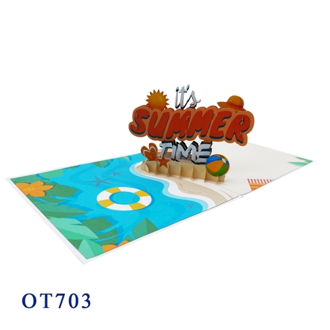 It's Summer Time Pop Up Card