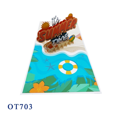 It's Summer Time Pop Up Card