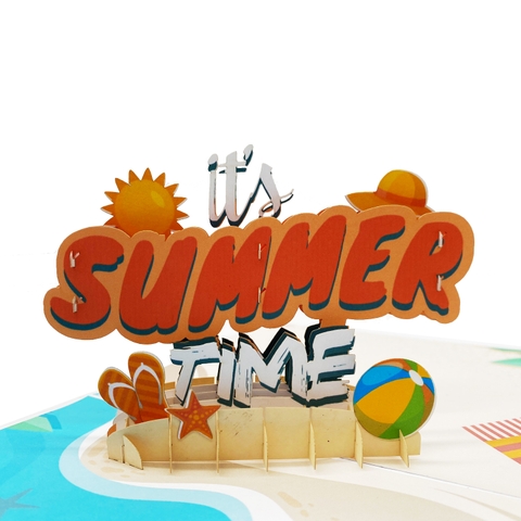 It's Summer Time Pop Up Card