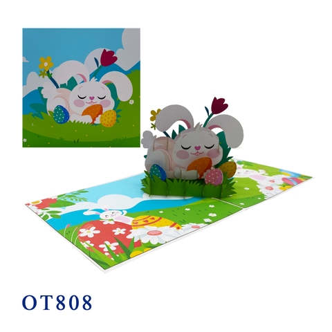 Bunny Easter Pop Up Card