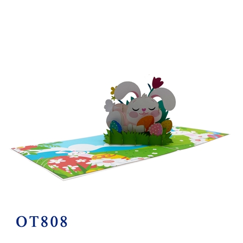 Bunny Easter Pop Up Card