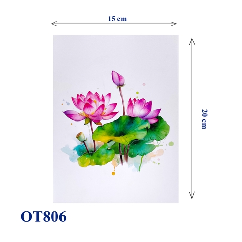 Lotus On The Pond Pop Up Card
