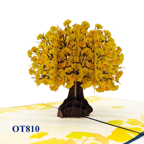 Gingko Pop Up Card