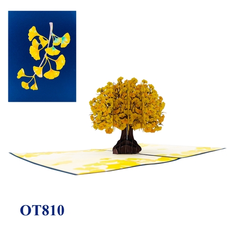 Gingko Pop Up Card