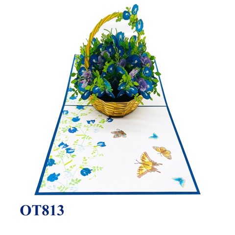 Butterfly Pea Pop Up Card
