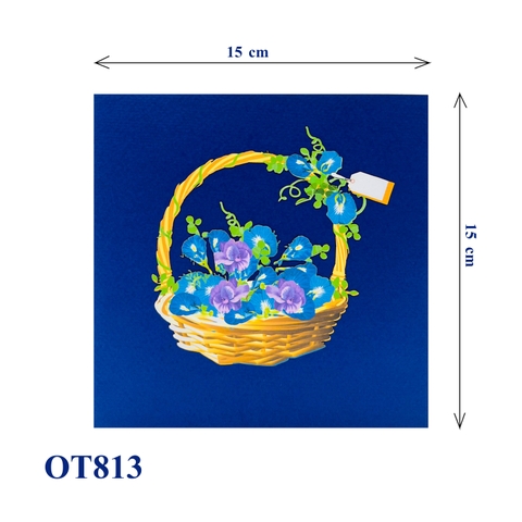 Butterfly Pea Pop Up Card