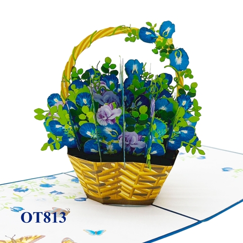 Butterfly Pea Pop Up Card